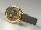  Shop Authentic Fossil Suitor Mechanical Grey Dial Grey Leather Strap Watch for Women - BQ3265 - Luxxuri
