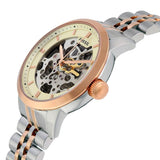  Shop Authentic Fossil Townsman Automatic Skeleton White Dial Two Tone Steel Strap Watch for Men - ME3075 - Luxxuri