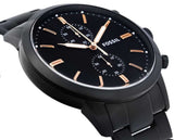  Shop Authentic Fossil Townsman Chronograph Black Dial Black Steel Strap Watch for Men - FS5379 - Luxxuri