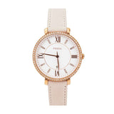  Shop Authentic Fossil Jacqueline White Dial Pink Leather Strap Watch for Women - ES4303 - Luxxuri