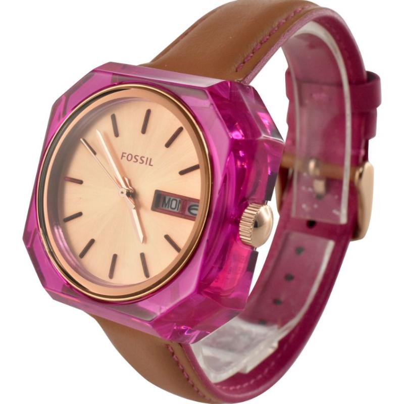  Shop Authentic Fossil Candy White Dial Brown Leather Strap Watch for Women - ES3539 - Luxxuri