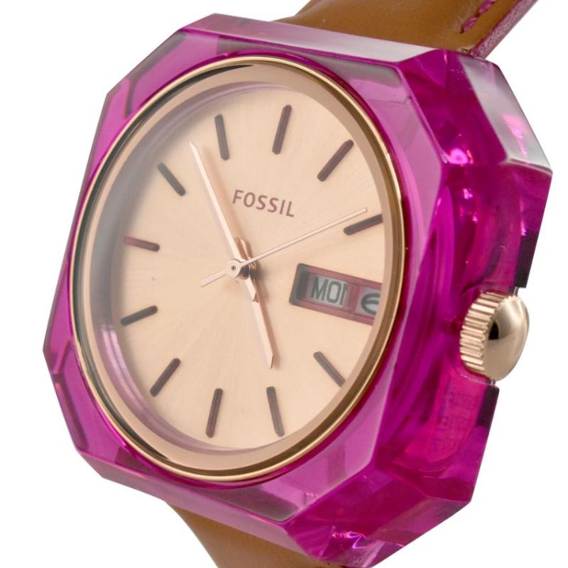  Shop Authentic Fossil Candy White Dial Brown Leather Strap Watch for Women - ES3539 - Luxxuri