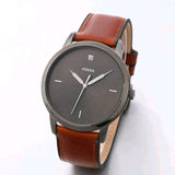  Shop Authentic Fossil The Minimalist 3H Grey Dial Brown Leather Strap Watch for Men - FS5479 - Luxxuri