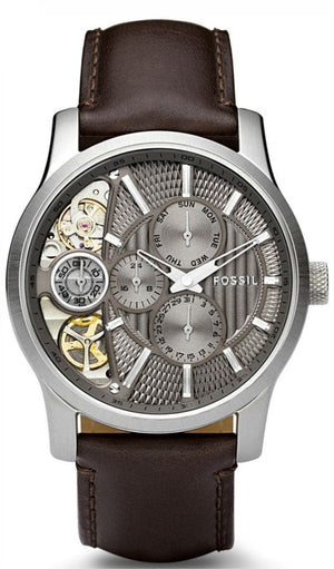  Shop Authentic Fossil Twist Chronograph Multifunction Taupe Dial Brown Leather Strap Watch for Men - ME1098 - Luxxuri