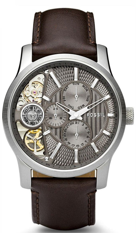  Shop Authentic Fossil Twist Chronograph Multifunction Taupe Dial Brown Leather Strap Watch for Men - ME1098 - Luxxuri