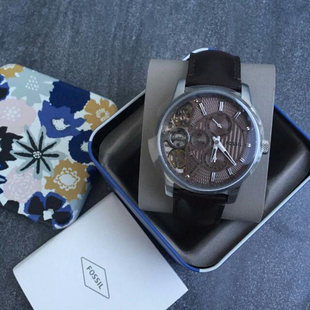  Shop Authentic Fossil Twist Chronograph Multifunction Taupe Dial Brown Leather Strap Watch for Men - ME1098 - Luxxuri
