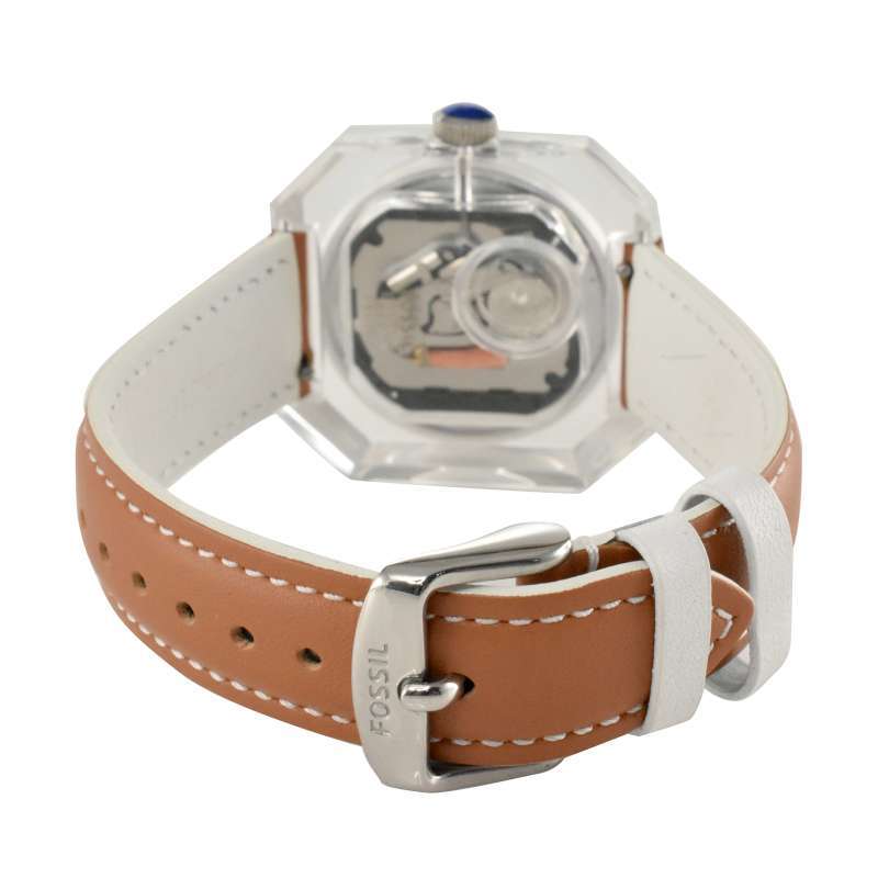  Shop Authentic Fossil Candy White Dial Brown Leather Strap Watch for Women - ES3538 - Luxxuri