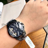  Shop Authentic Fossil Grant Twist Multifunction Blue Dial Grey Steel Strap Watch for Men - ME1146 - Luxxuri