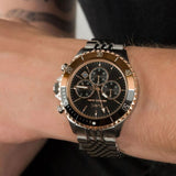  Shop Authentic Michael Kors Bayville Chronograph Black Dial Silver Steel Strap Watch For Men - MK8725 - Luxxuri