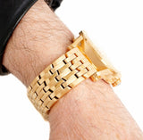  Shop Authentic Versace Palazzo Empire White Dial Gold Steel Strap Watch for Men - VERD00318 - Luxxuri