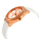  Shop Authentic Guess G Twist White & Gold Dial White Silicone Strap Watch For Women - W0911L5 - Luxxuri