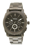  Shop Authentic Fossil Machine Chronograph Black Dial Grey Steel Strap Watch for Men - FS4662 - Luxxuri