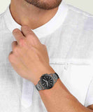  Shop Authentic Fossil Dean Chronograph Black Dial Black Steel Strap Watch for Men - FS4721 - Luxxuri