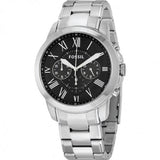  Shop Authentic Fossil Grant Chronograph Black Dial Silver Steel Strap Watch for Men - FS4736 - Luxxuri