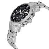  Shop Authentic Fossil Grant Chronograph Black Dial Silver Steel Strap Watch for Men - FS4736 - Luxxuri