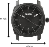  Shop Authentic Fossil Machine Black Dial Black Steel Strap Watch for Men - FS4775 - Luxxuri