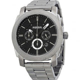  Shop Authentic Fossil Machine Chronograph Black Dial Silver Steel Strap Watch for Men - FS4776 - Luxxuri