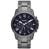  Shop Authentic Fossil Grant Chronograph Blue Dial Grey Steel Strap Watch for Men - FS4831 - Luxxuri