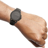  Shop Authentic Fossil Grant Chronograph Black Dial Black Leather Strap Watch for Men - FS5132 - Luxxuri