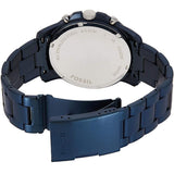  Shop Authentic Fossil Grant Chronograph Blue Dial Blue Steel Strap Watch for Men - FS5230 - Luxxuri