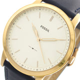  Shop Authentic Fossil The Minimalist Slim White Dial Blue Leather Strap Watch for Men - FS5371 - Luxxuri