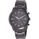  Shop Authentic Fossil Townsman Chronograph Black Dial Black Steel Strap Watch for Men - FS5379 - Luxxuri