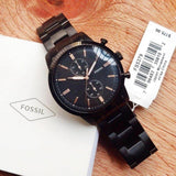  Shop Authentic Fossil Townsman Chronograph Black Dial Black Steel Strap Watch for Men - FS5379 - Luxxuri