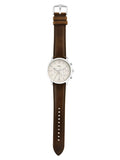  Shop Authentic Fossil Neutra Chronograph White Dial Brown Leather Strap Watch for Men - FS5380 - Luxxuri