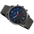  Shop Authentic Fossil Neutra Chronograph Blue Dial Silver Mesh Bracelet Watch for Men - FS5383 - Luxxuri
