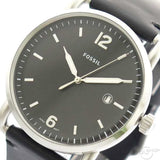  Shop Authentic Fossil The Commuter Black Dial Black Leather Strap Watch for Men - FS5406 - Luxxuri