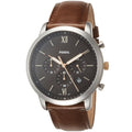  Shop Authentic Fossil Neutra Chronograph Black Dial Brown Leather Strap Watch for Men - FS5408 - Luxxuri