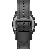  Shop Authentic Fossil Machine Chronograph Black Dial Black Leather Strap Watch for Men - FS5586 - Luxxuri