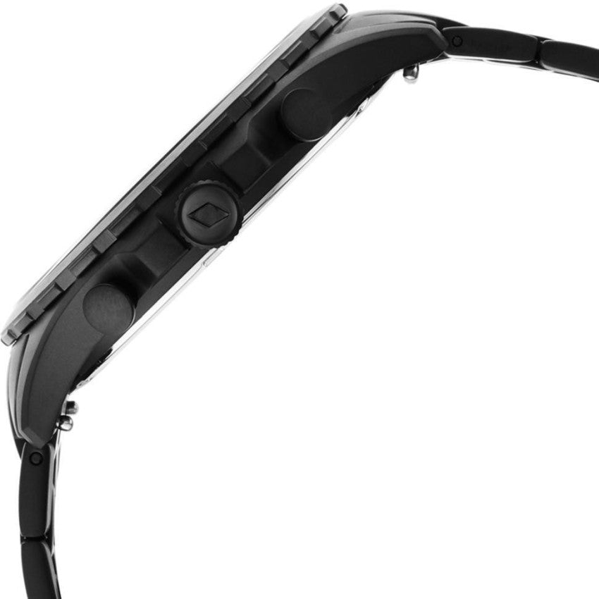  Shop Authentic Fossil Forrester Chronograph Black Dial Black Steel Strap Watch for Men - FS5697 - Luxxuri