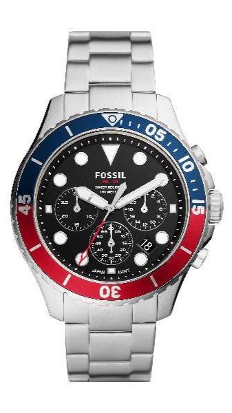  Shop Authentic Fossil FB-03 Chronograph Black Dial Silver Steel Strap Watch for Men - FS5767 - Luxxuri