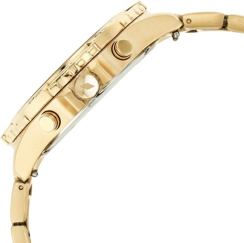 Fossil Garrett Chronograph Gold Dial Gold Steel Strap Watch for Men - FS5772