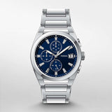  Shop Authentic Fossil Everett Chronograph Blue Dial Silver Steel Strap Watch for Men - FS5795 - Luxxuri