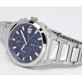  Shop Authentic Fossil Everett Chronograph Blue Dial Silver Steel Strap Watch for Men - FS5795 - Luxxuri
