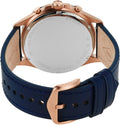  Shop Authentic Fossil Forrester Chronograph Blue Dial Blue Leather Strap Watch for Men - FS5814 - Luxxuri