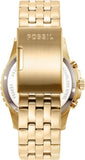  Shop Authentic Fossil FB-01 Chronograph Black Dial Gold Steel Strap Watch for Men - FS5836 - Luxxuri