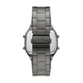 Fossil Retro Digital Black Dial Black Steel Strap Watch for Men - FS5846