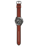  Shop Authentic Fossil Bronson Chronograph Grey Dial Brown Leather Strap Watch for Men - FS5855 - Luxxuri