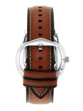  Shop Authentic Fossil Neutra Minimalist Moonphase Blue Dial Brown Leather Strap Watch for Men - FS5903 - Luxxuri