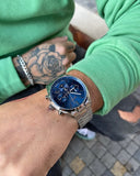  Shop Authentic Hugo Boss Champion Blue Dial Silver Steel Strap Watch for Men - 1513818 - Luxxuri