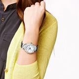  Shop Authentic Fossil Stella Silver Dial Silver Steel Strap Watch for Women - ES3588 - Luxxuri