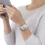  Shop Authentic Fossil Perfect Boyfriend Mother of Pearl Blue Dial Silver Steel Strap Watch for Women - ES3880 - Luxxuri
