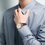  Shop Authentic Tissot Le Locle Powermatic 80 Silver Dial Brown Leather Strap Watch For Men - T006.407.36.033.00 - Luxxuri