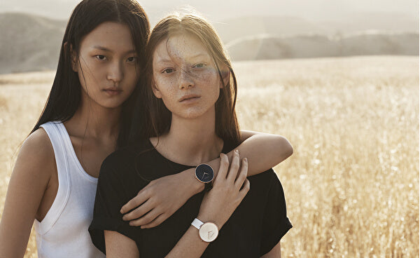  Shop Authentic Calvin Klein Full Moon Silver Dial Pink Leather Stap Watch for Women - K8Y236Z6 - Luxxuri