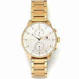  Shop Authentic Tommy Hilfiger Chase Quartz White Dial Gold Steel Strap Watch for Men - 1791576 - Luxxuri