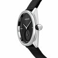 Shop Authentic Calvin Klein Accent Black Dial Black Leather Strap Watch for Women - K2Y231C3 - Luxxuri