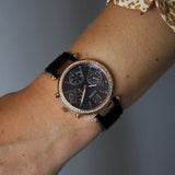  Shop Authentic Guess Solstice Diamonds Black Mother of Pearl Dial Black Rubber Strap Watch for Women - GW0113L2 - Luxxuri